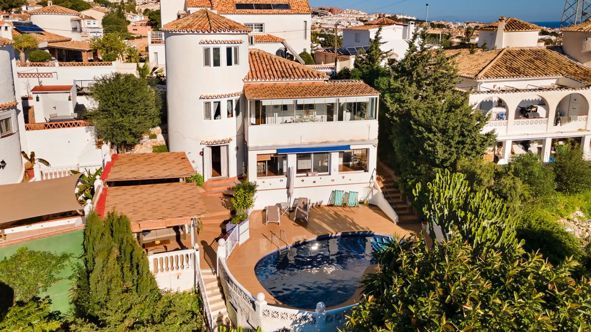 Vista exterior de Casa o chalet en venta en Benalmádena con Jardín privado y Terraza