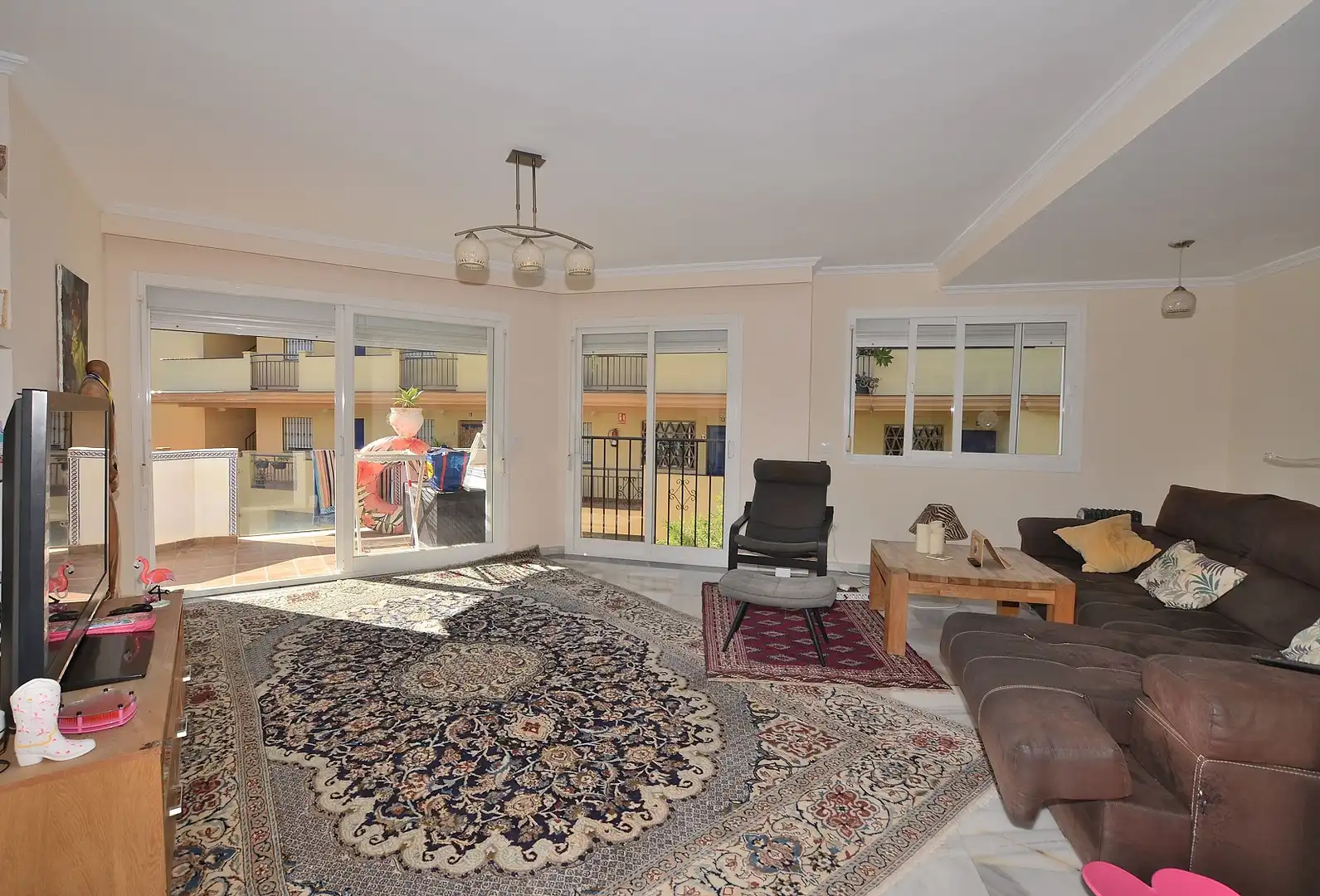 Living room of Duplexes for sale in Mijas  with Air Conditioner, Terrace and Oven