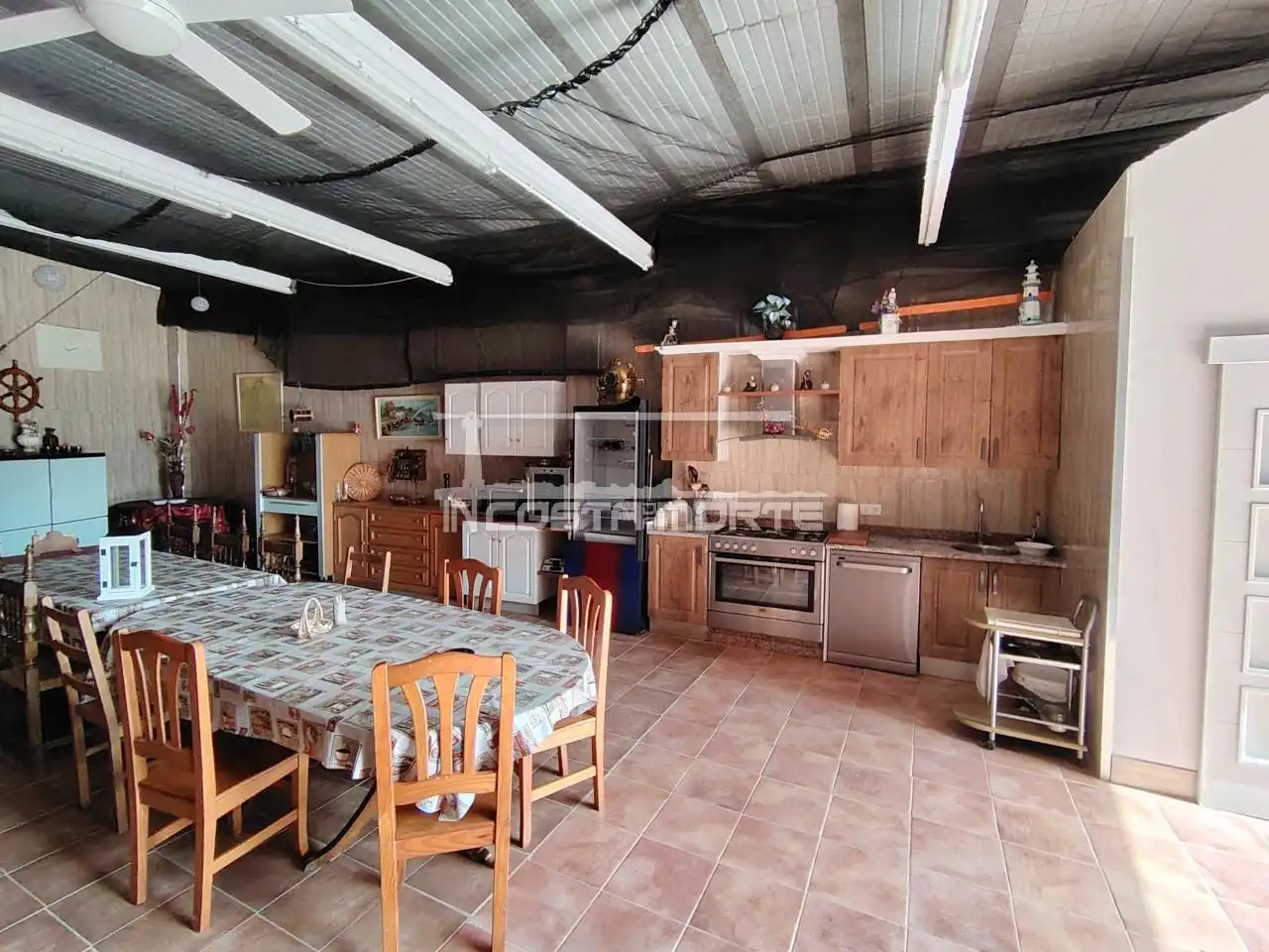 Kitchen of Detached homes for sale in Fisterra  with Heating, Terrace and Storage room