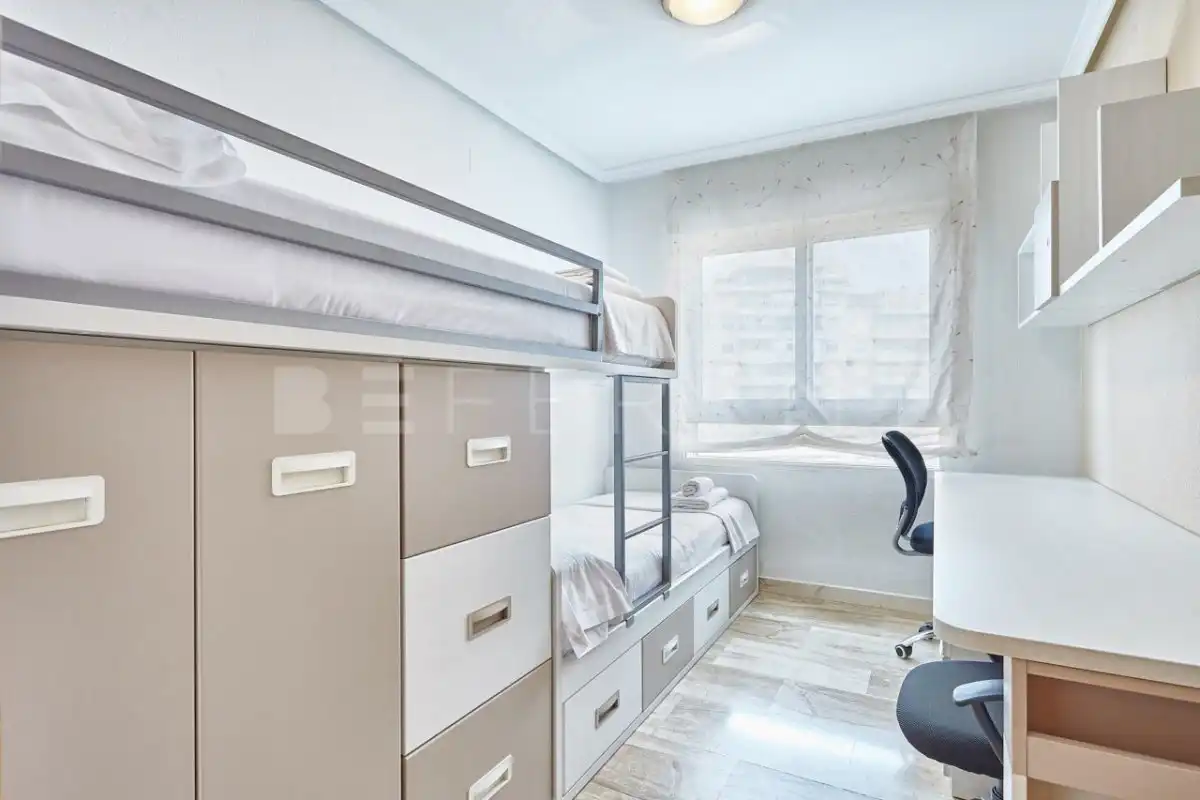 Bedroom of Apartments for rent in El Campello  with Air Conditioner, Heating and Private garden