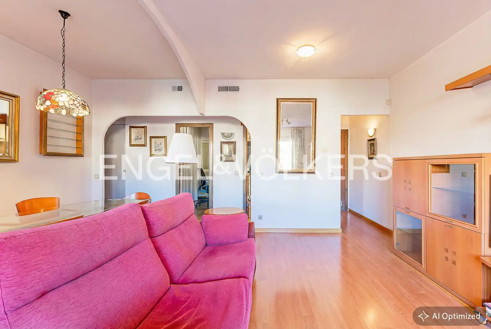 Sala de estar de Piso en venta en Barcelona con Calefacción, Piscina y Balcón