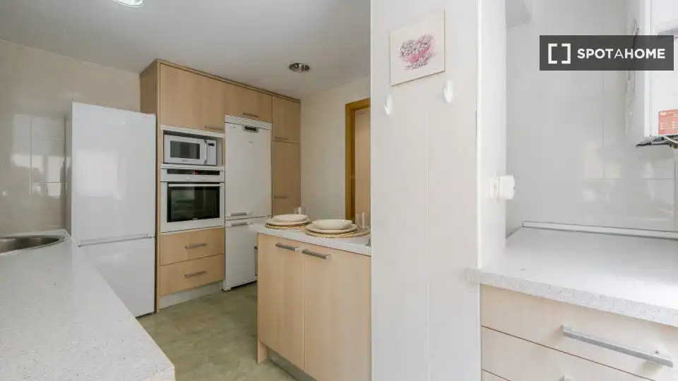 Kitchen of Flat for rent in Madrid  with Air Conditioner, Heating and Furnished