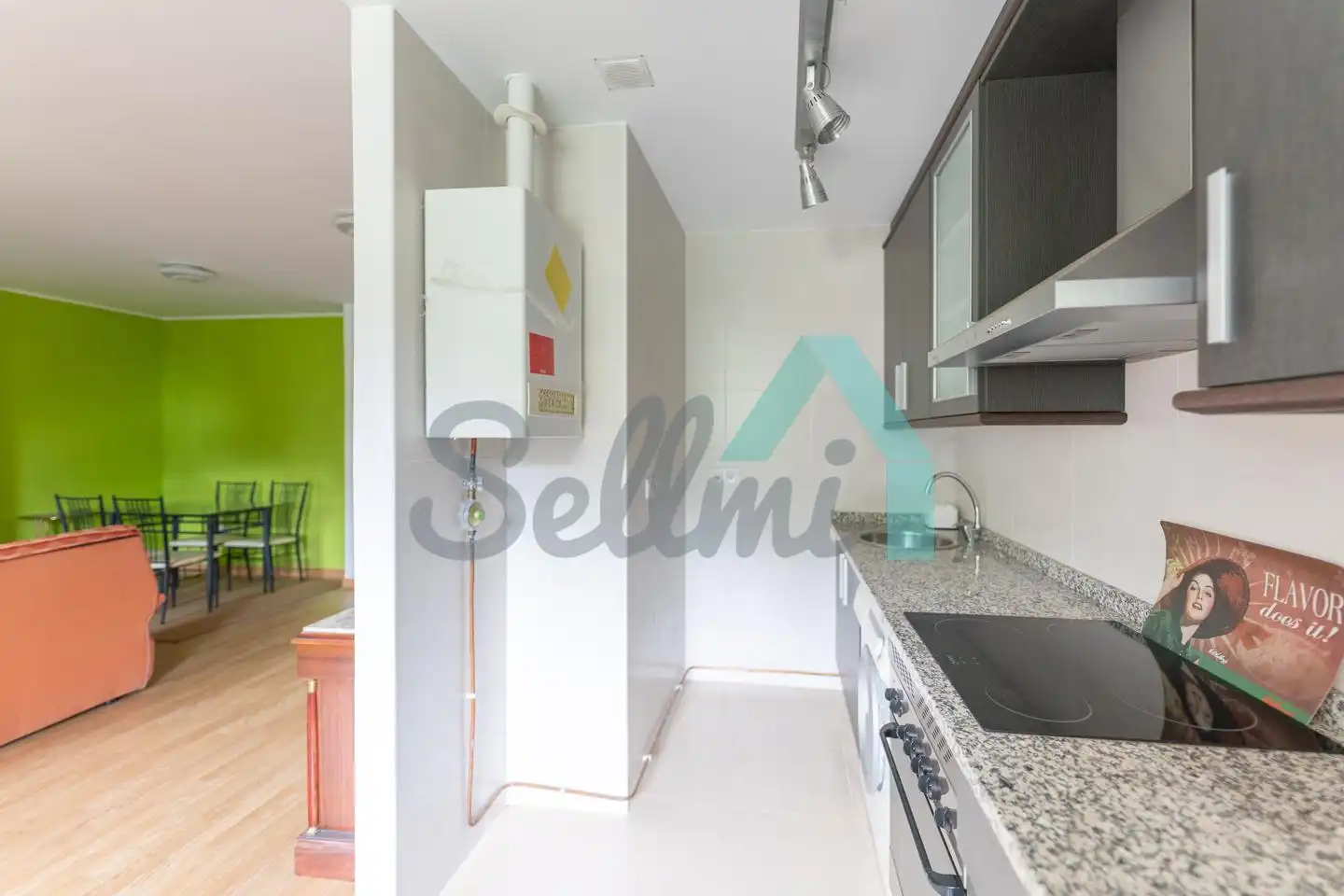 Küche von Wohnung zur Miete in Aller mit Heizung und Möbliert