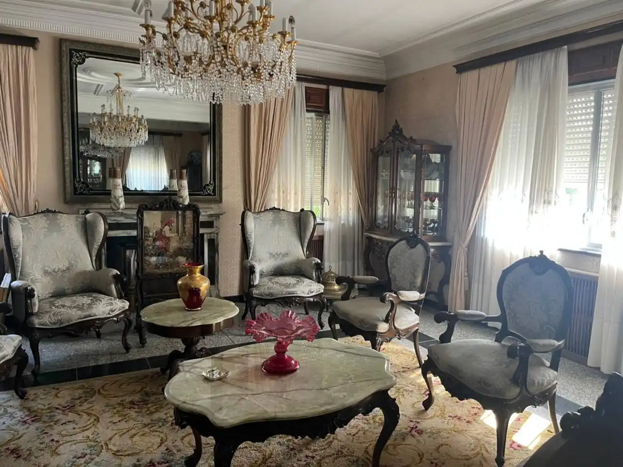Sala de estar de Casa o chalet en venta en Santiago de Compostela  con Calefacción, Jardín privado y Parquet