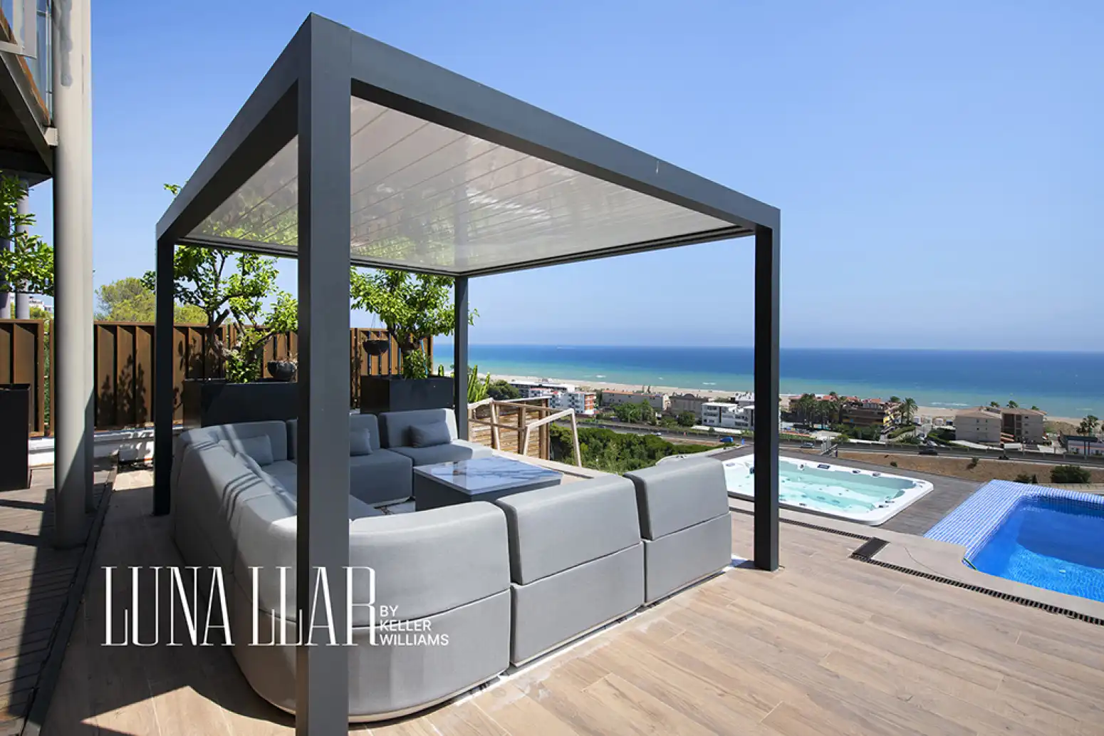 Terrasse von Haus oder Chalet zur Miete in Sitges mit Klimaanlage, Terrasse und Möbliert