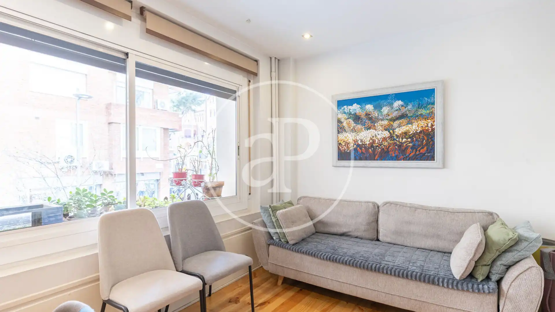 Sala d'estar de Pis en venda en  Barcelona Capital amb Aire condicionat i Calefacció