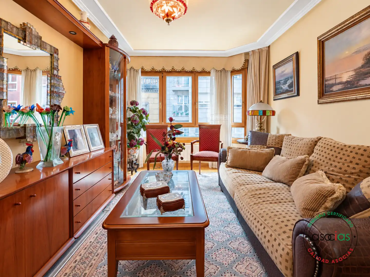 Sala de estar de Piso en venta en Gijón  con Calefacción y Parquet
