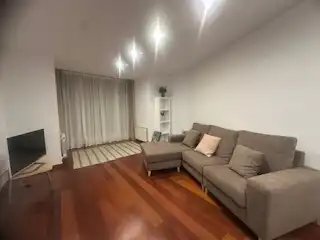 Sala d'estar de Pis de lloguer en León Capital  amb Calefacció, Parquet i Terrassa