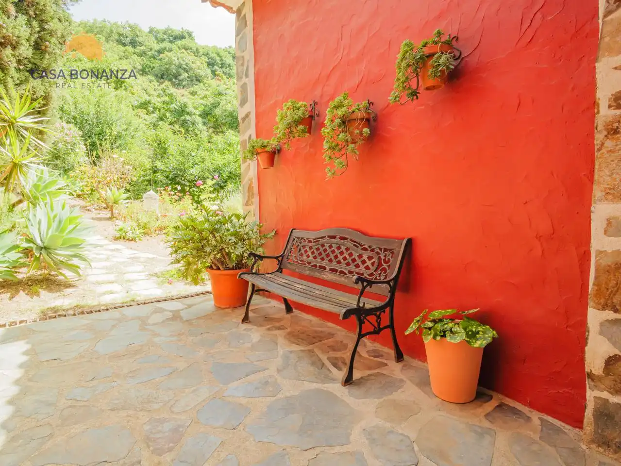 Terraza de Finca rústica en venta en Jete con Aire acondicionado, Jardín privado y Terraza