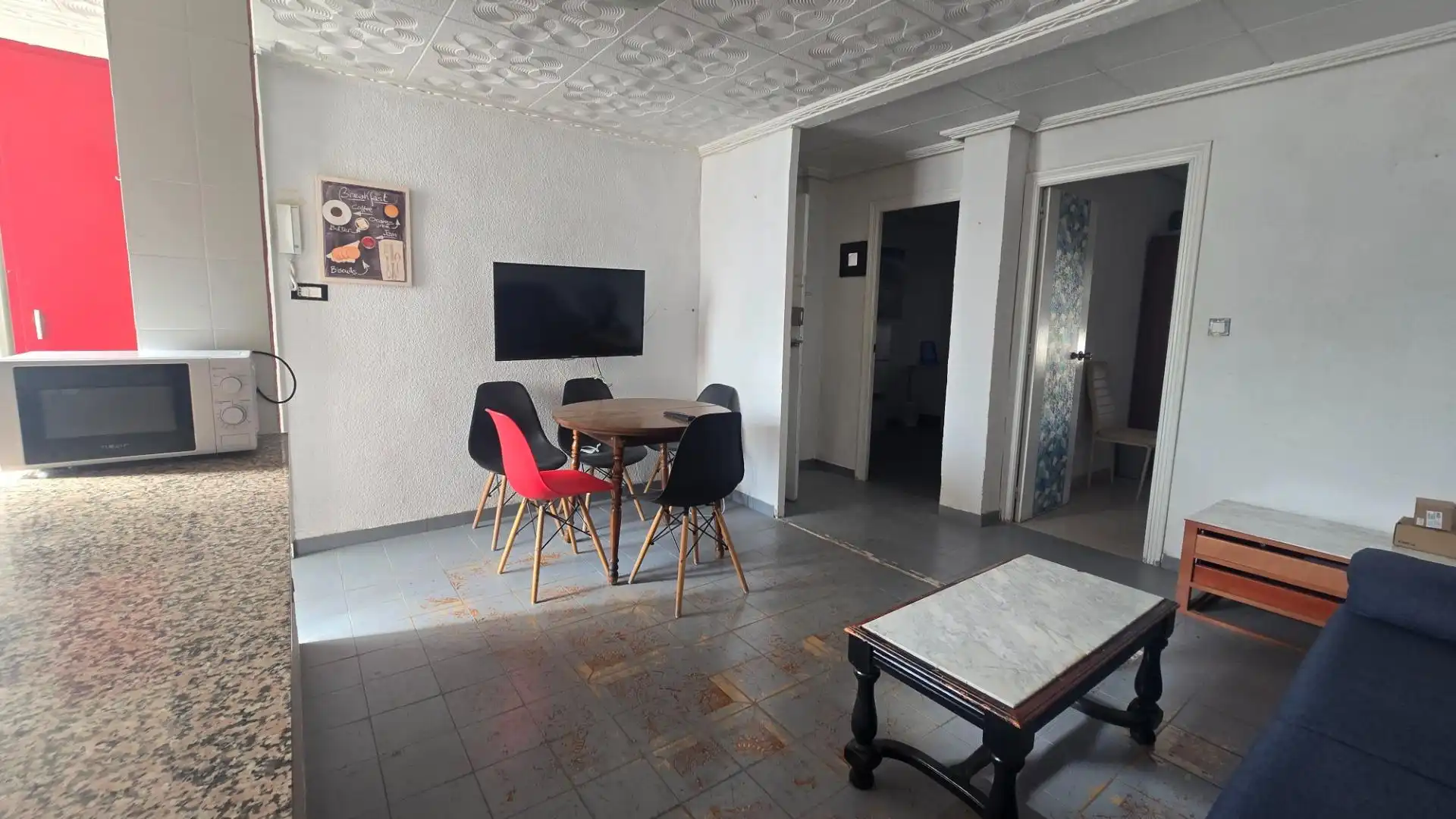 Living room of Flat for rent in Elche / Elx  with Terrace, Furnished and Balcony