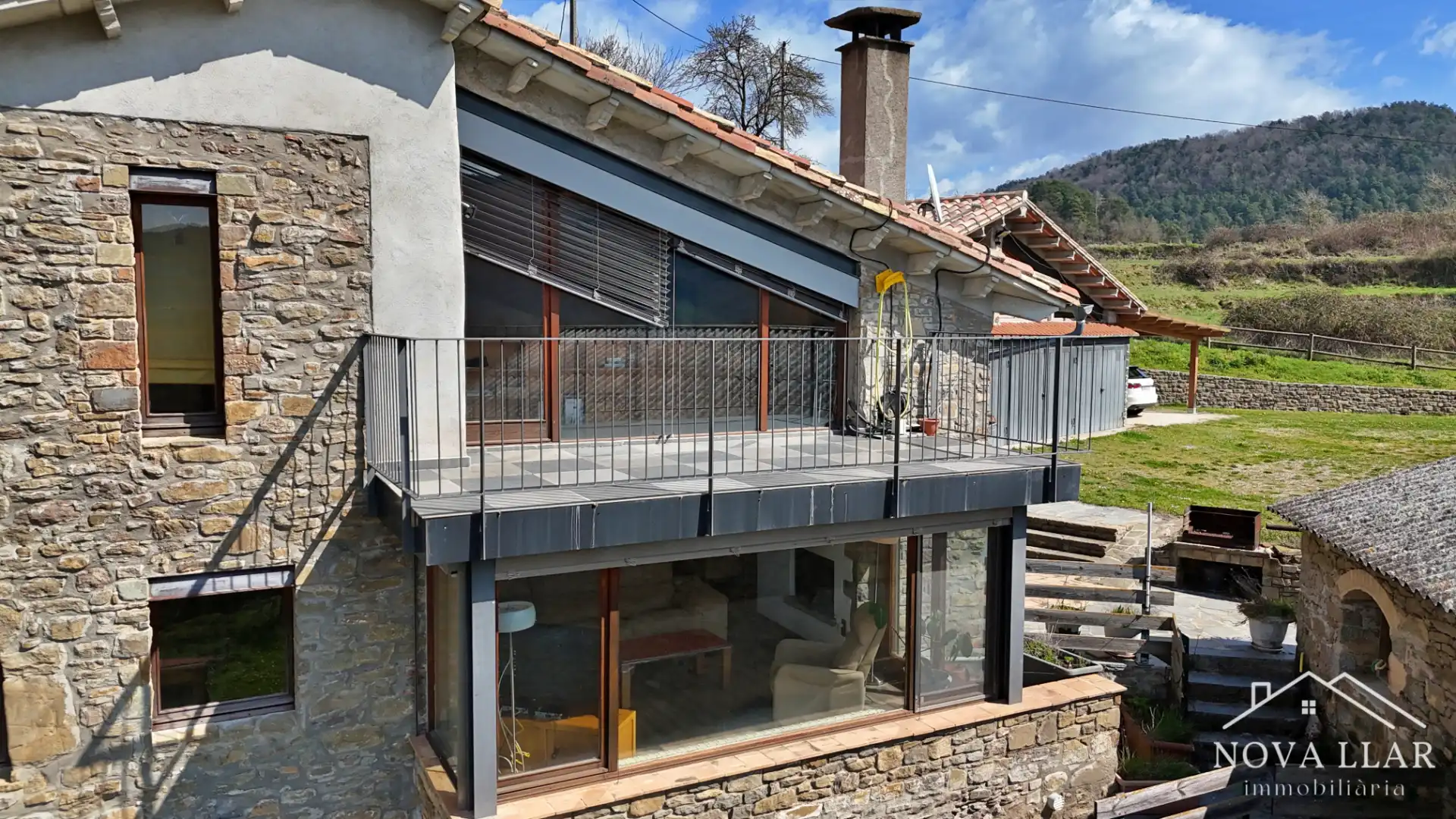 Terraza de Finca rústica en venta en Les Llosses con Calefacción, Jardín privado y Parquet