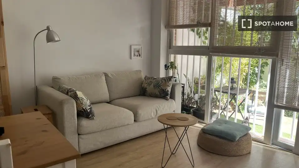 Sala d'estar de Apartament per a compartir en Madrid amb Aire condicionat, Calefacció i Terrassa