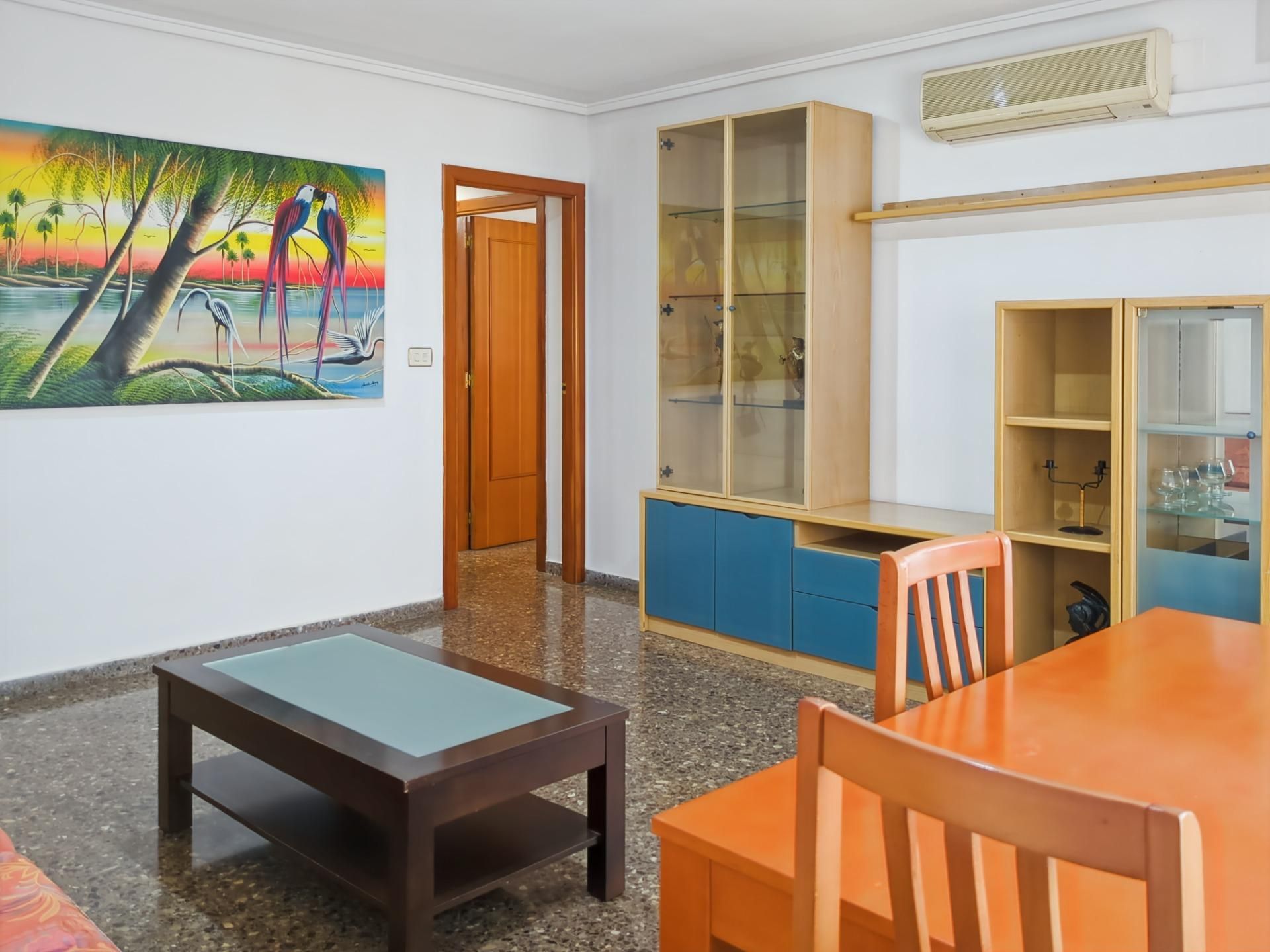 Sala d'estar de Pis en venda en Sagunto / Sagunt amb Aire condicionat, Terrassa i Balcó