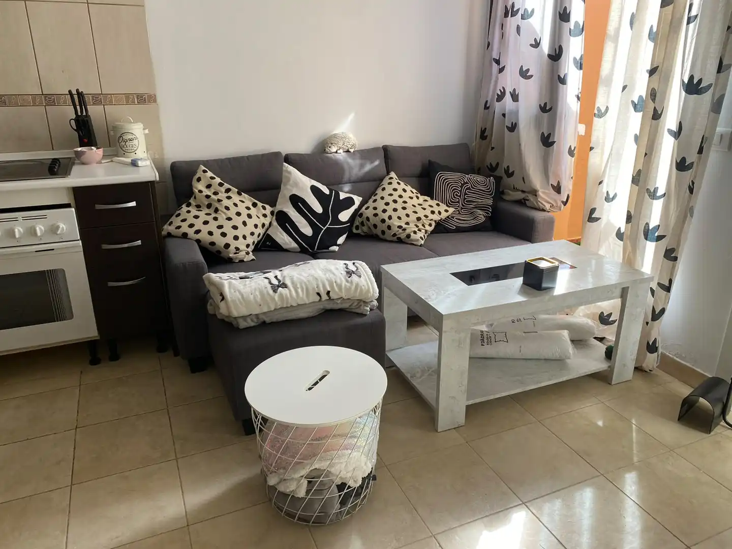 Wohnzimmer von Maisonette zur Miete in La Matanza de Acentejo mit Heizung, Privatgarten und Terrasse