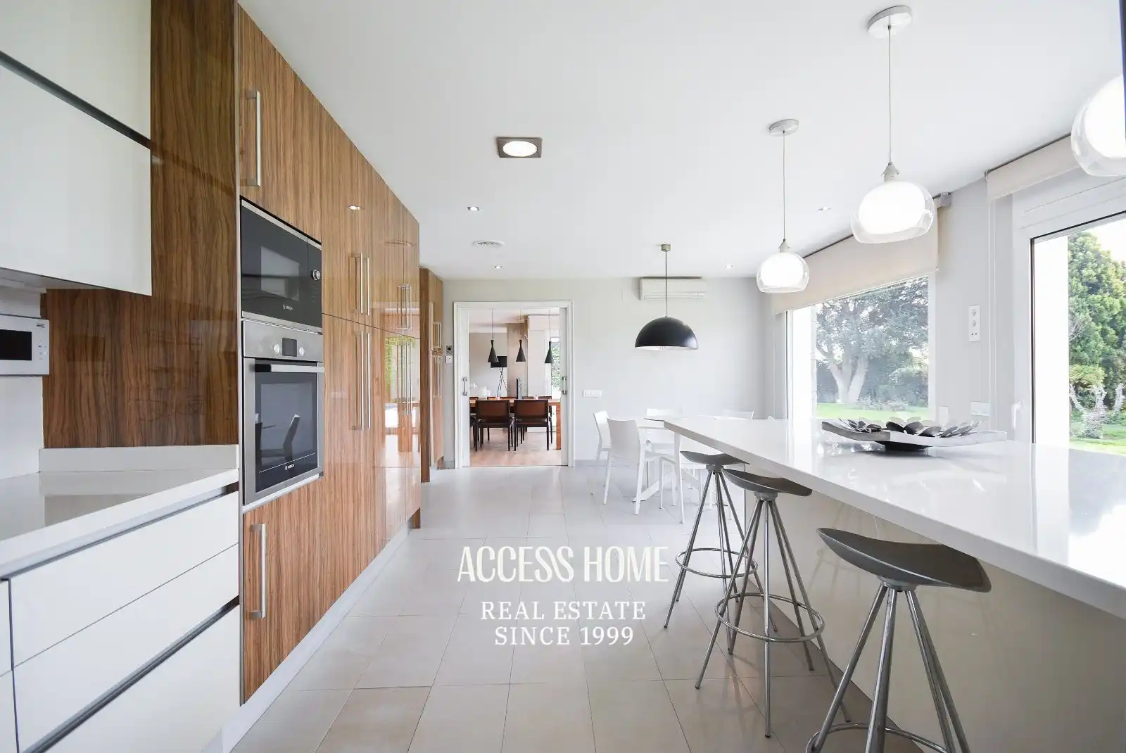 Cocina de Casa o chalet en venta en Alella con Aire acondicionado, Calefacción y Terraza