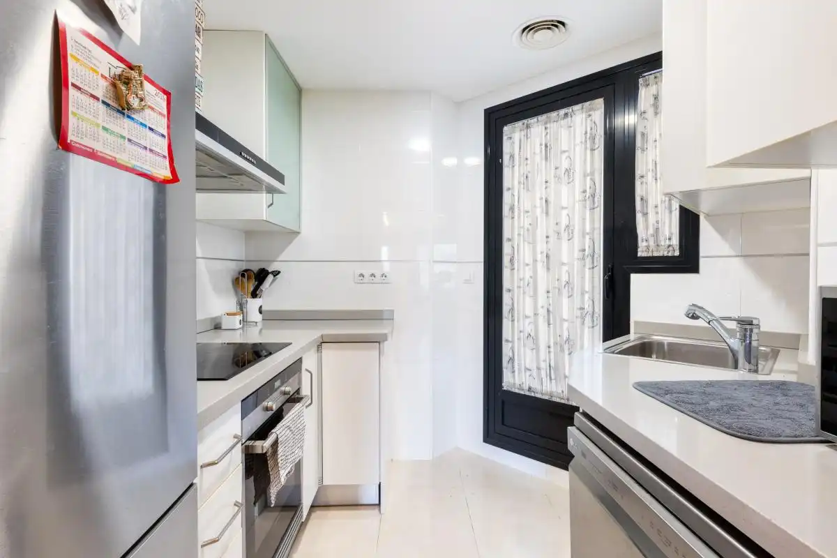 Kitchen of Flat for rent in Alboraya  with Air Conditioner, Heating and Private garden