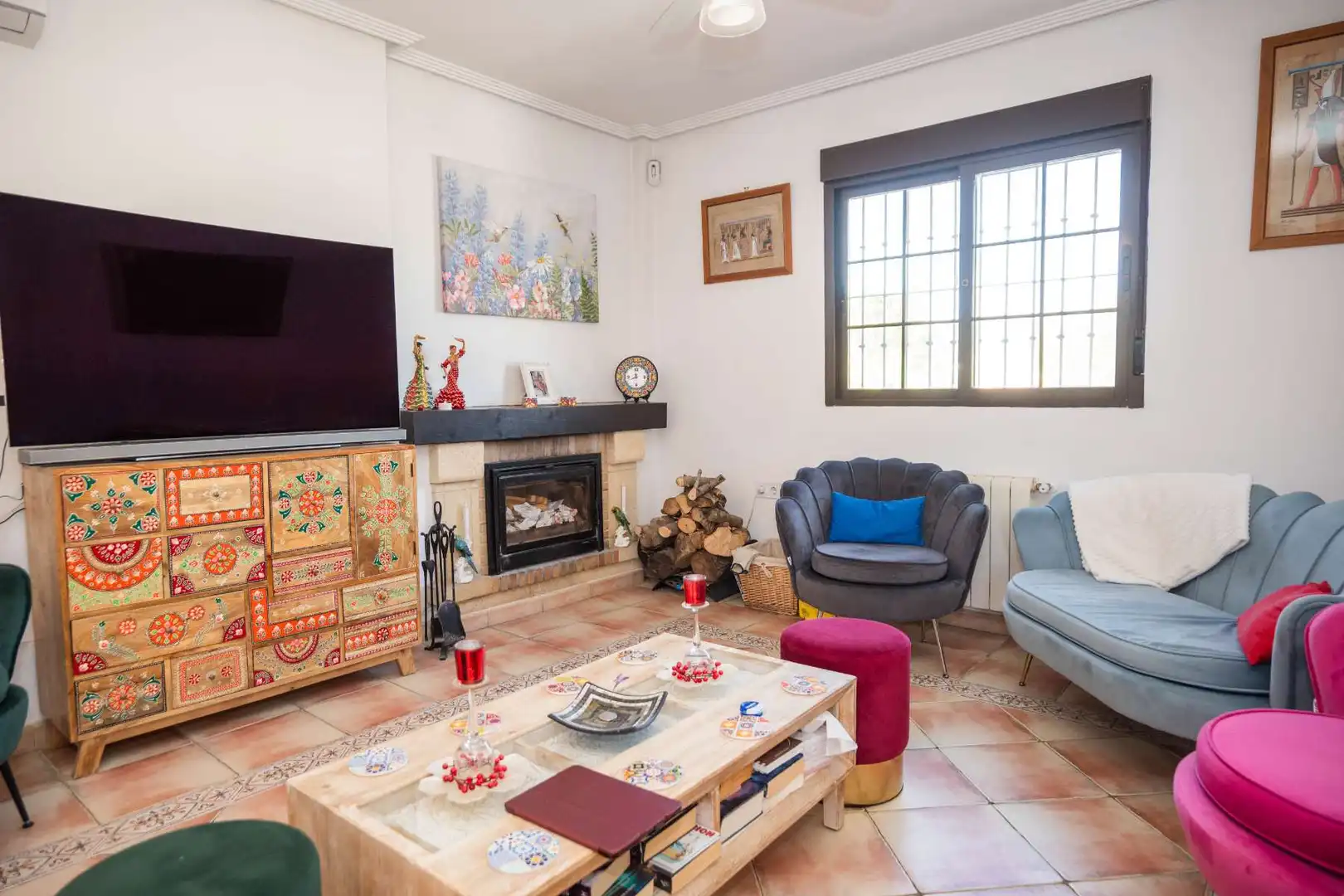 Sala d'estar de Casa o xalet en venda en Hondón de las Nieves / El Fondó de les Neus amb Calefacció, Jardí privat i Terrassa