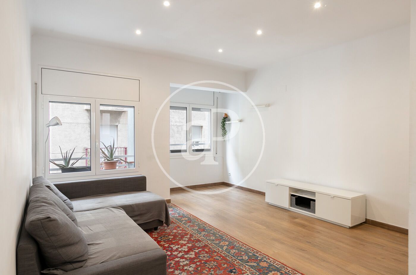 Living room of Flat to rent in  Barcelona Capital  with Air Conditioner, Heating and Furnished