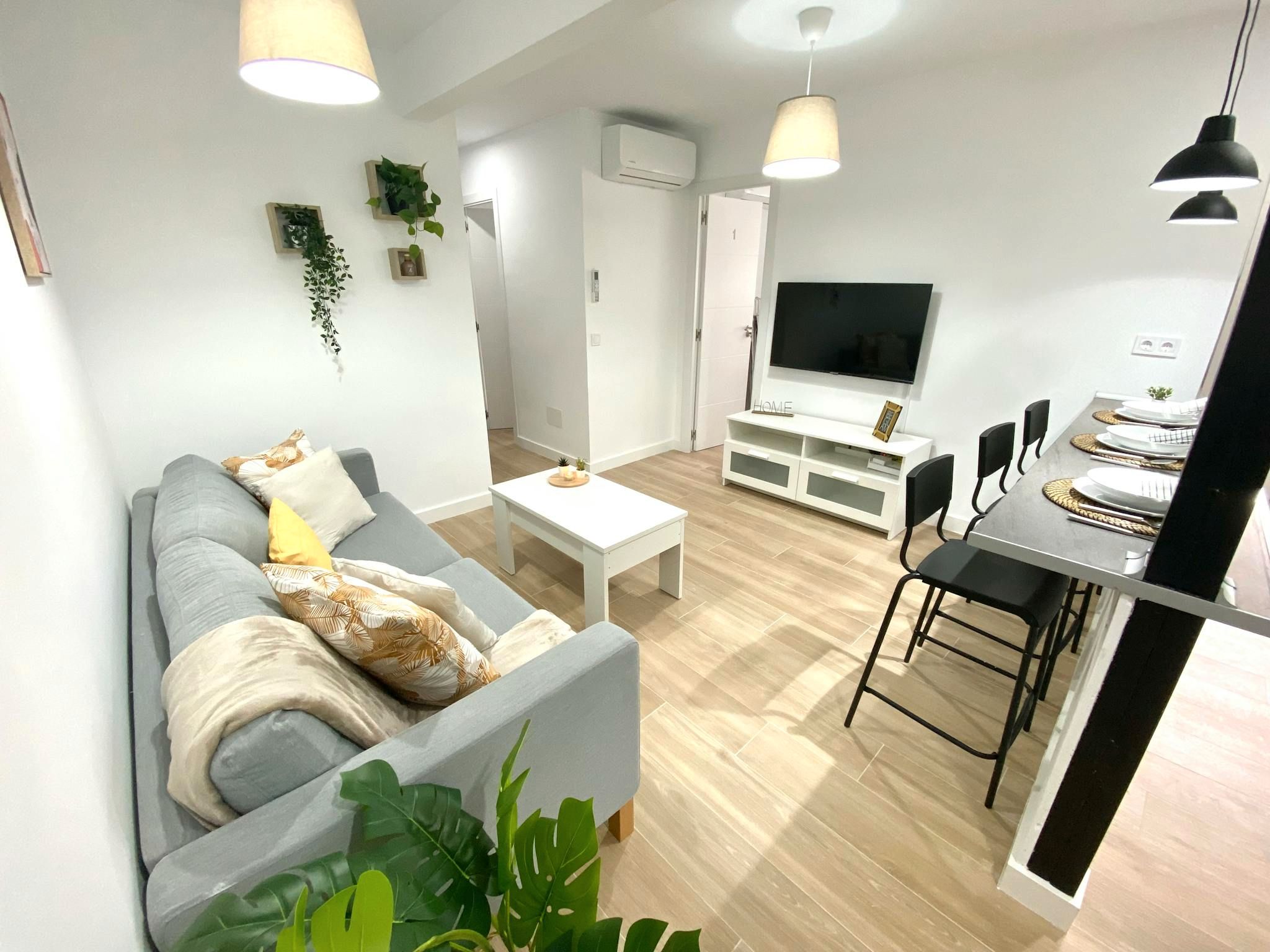 Living room of Flat to share in Móstoles  with Air Conditioner, Heating and Furnished