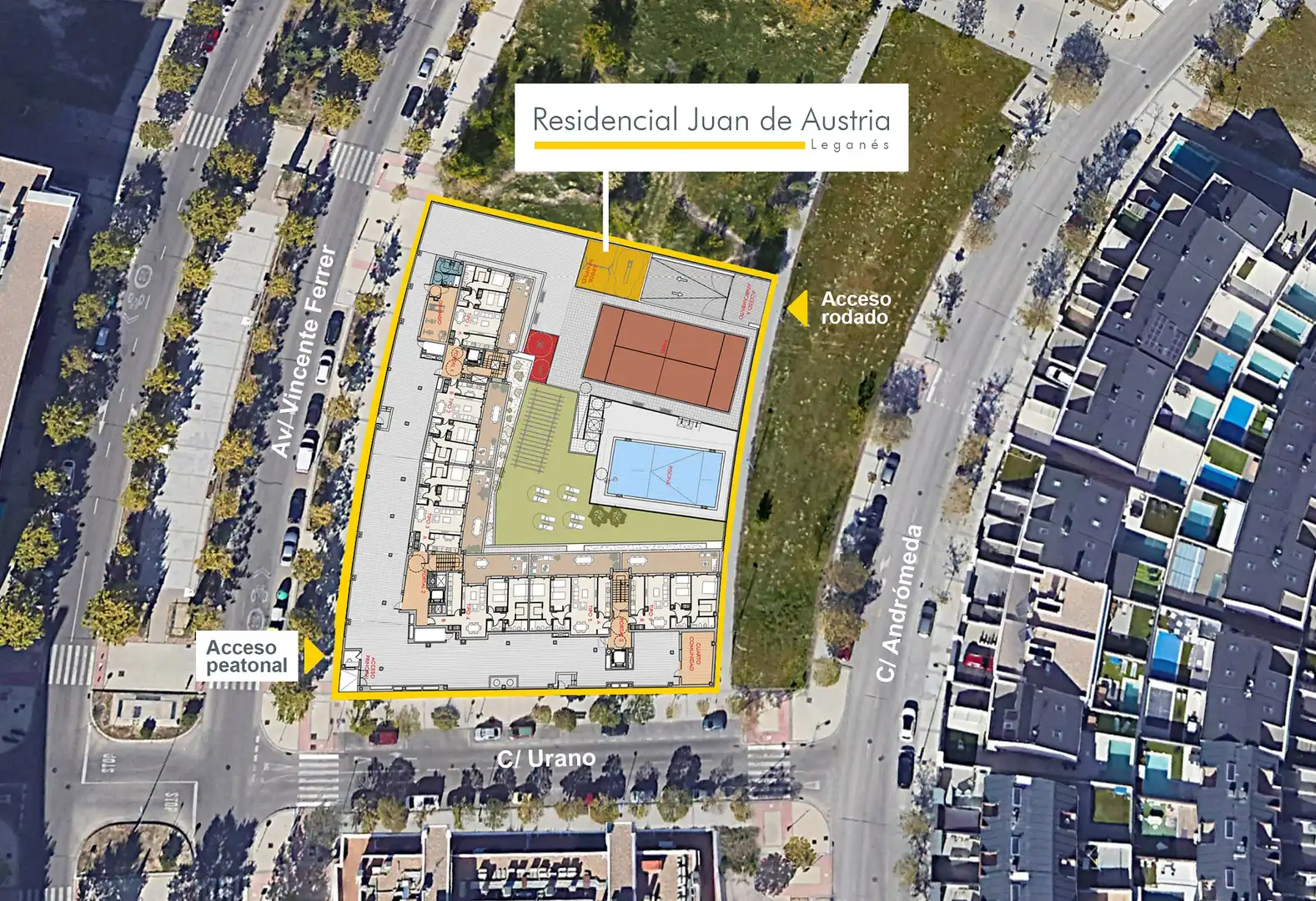 Einzelparkplatz mit Aufzug zum Verkauf in Calle Urano 2, imagen 2