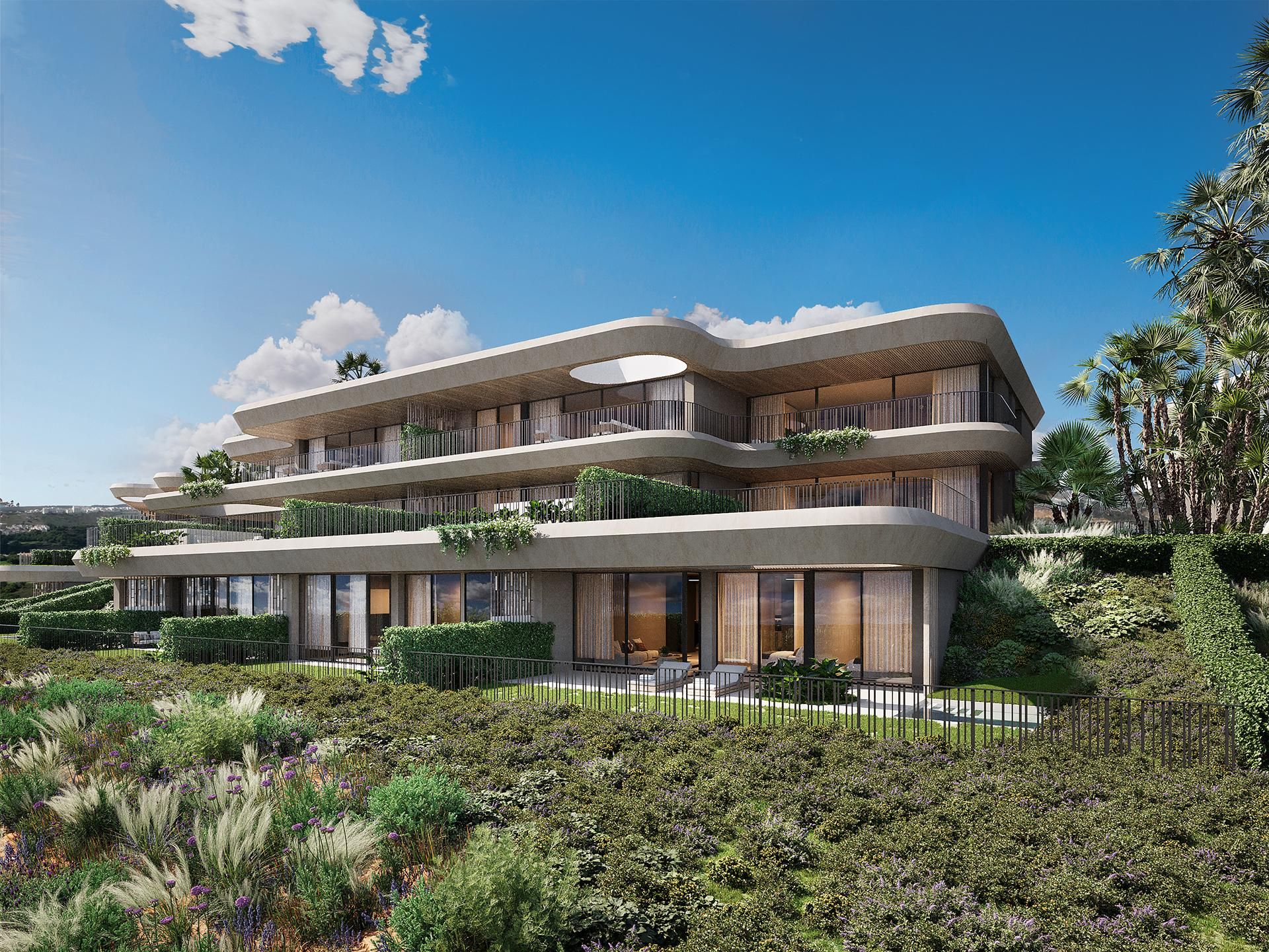 Vista exterior de Planta baixa en venda en Casares amb Jardí privat, Piscina i Piscina comunitària
