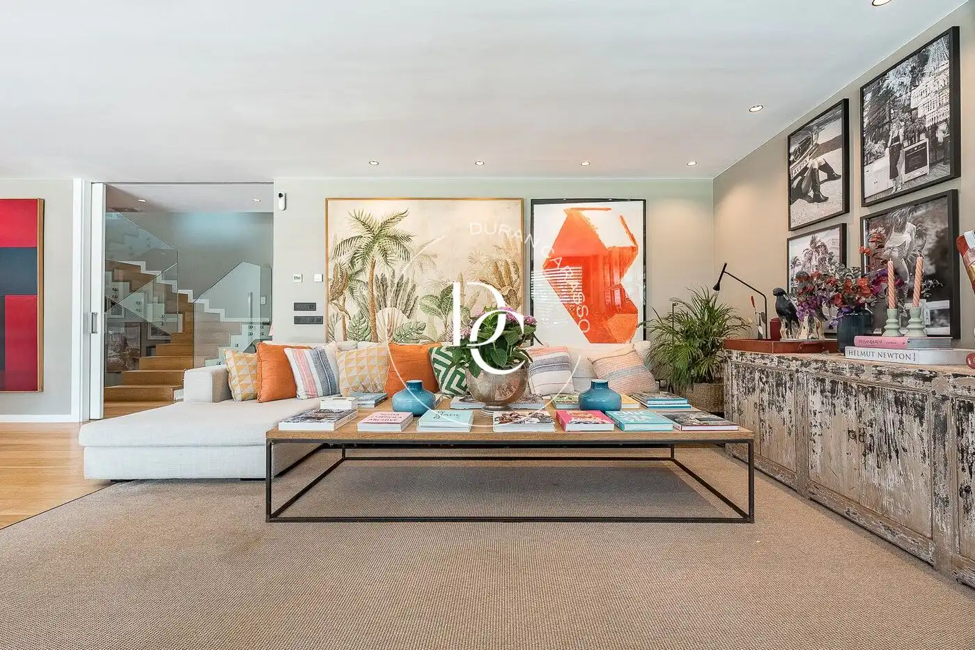 Sala de estar de Casa o chalet de alquiler en Sitges con Aire acondicionado, Calefacción y Jardín privado