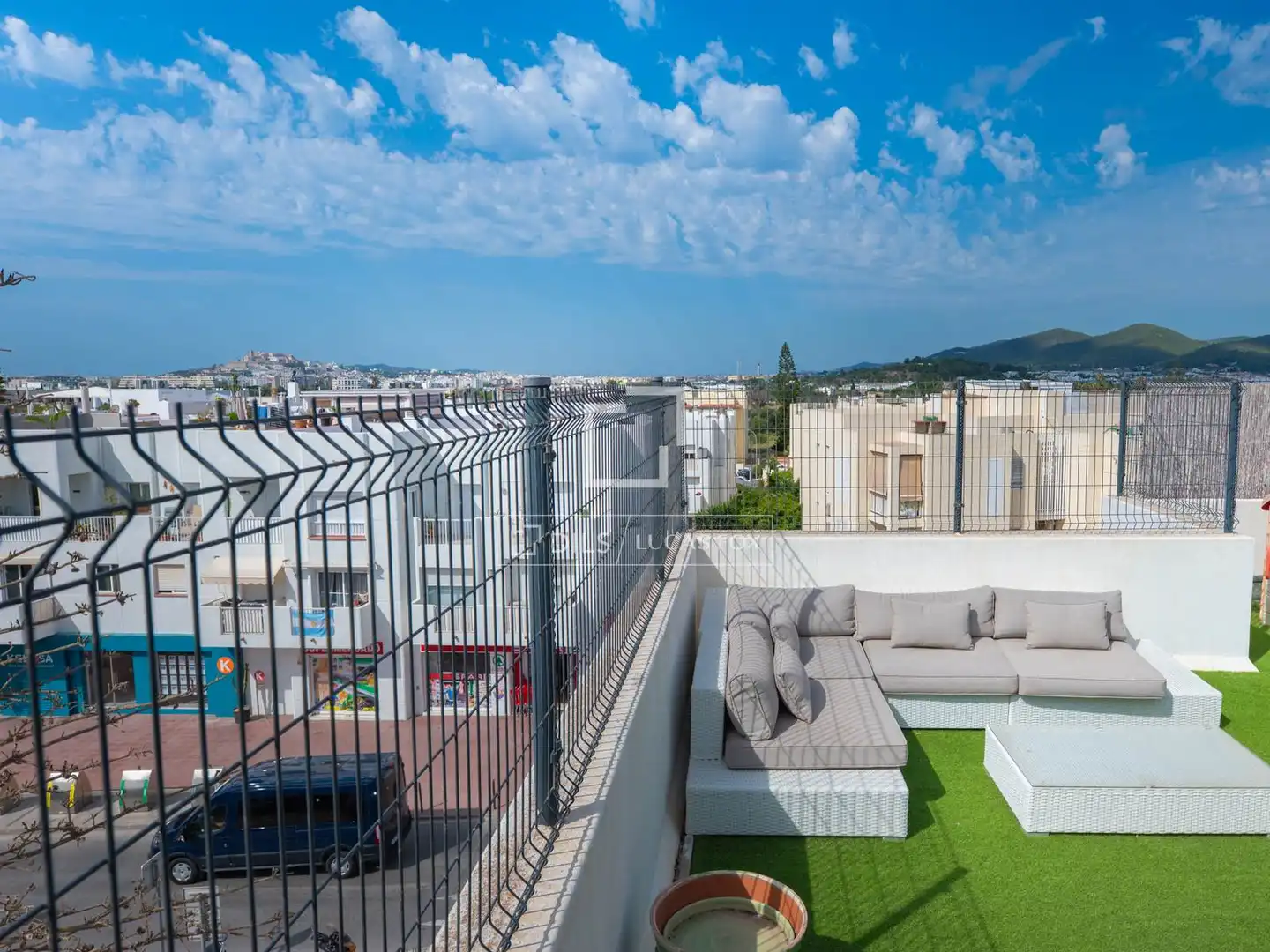 Terrace of Flat for sale in Santa Eulària des Riu  with Air Conditioner and Furnished