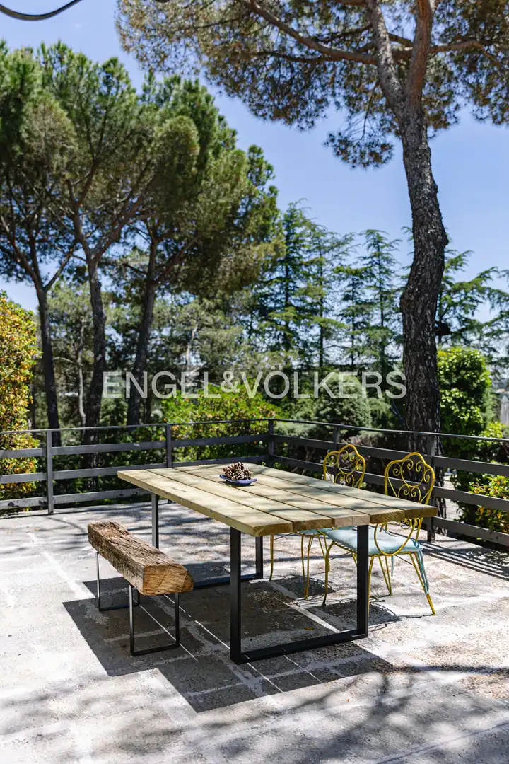 Terrassa de Casa o xalet de lloguer en Galapagar amb Aire condicionat, Calefacció i Jardí privat