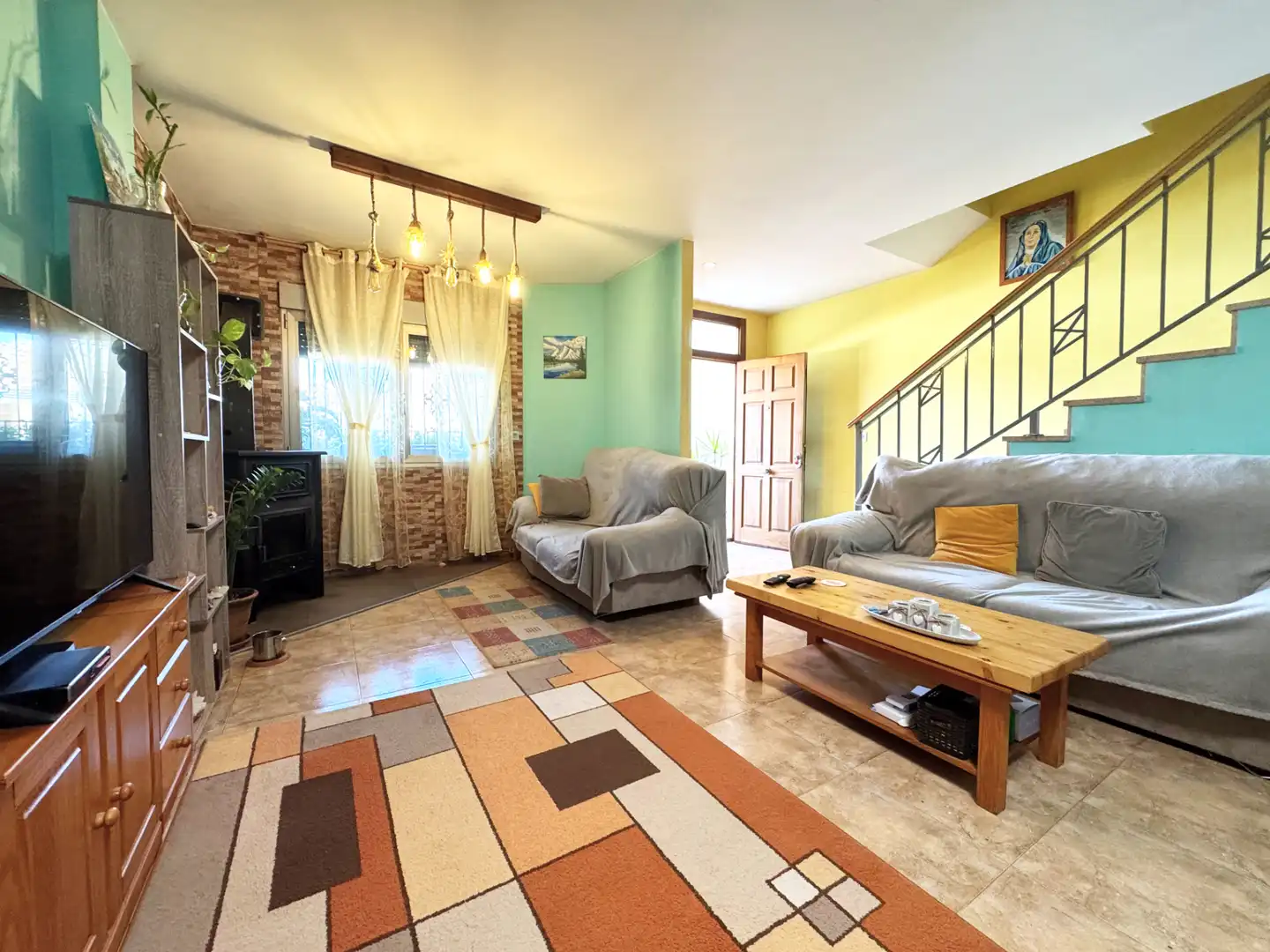 Sala de estar de Casa adosada en venta en San Javier con Aire acondicionado, Jardín privado y Trastero