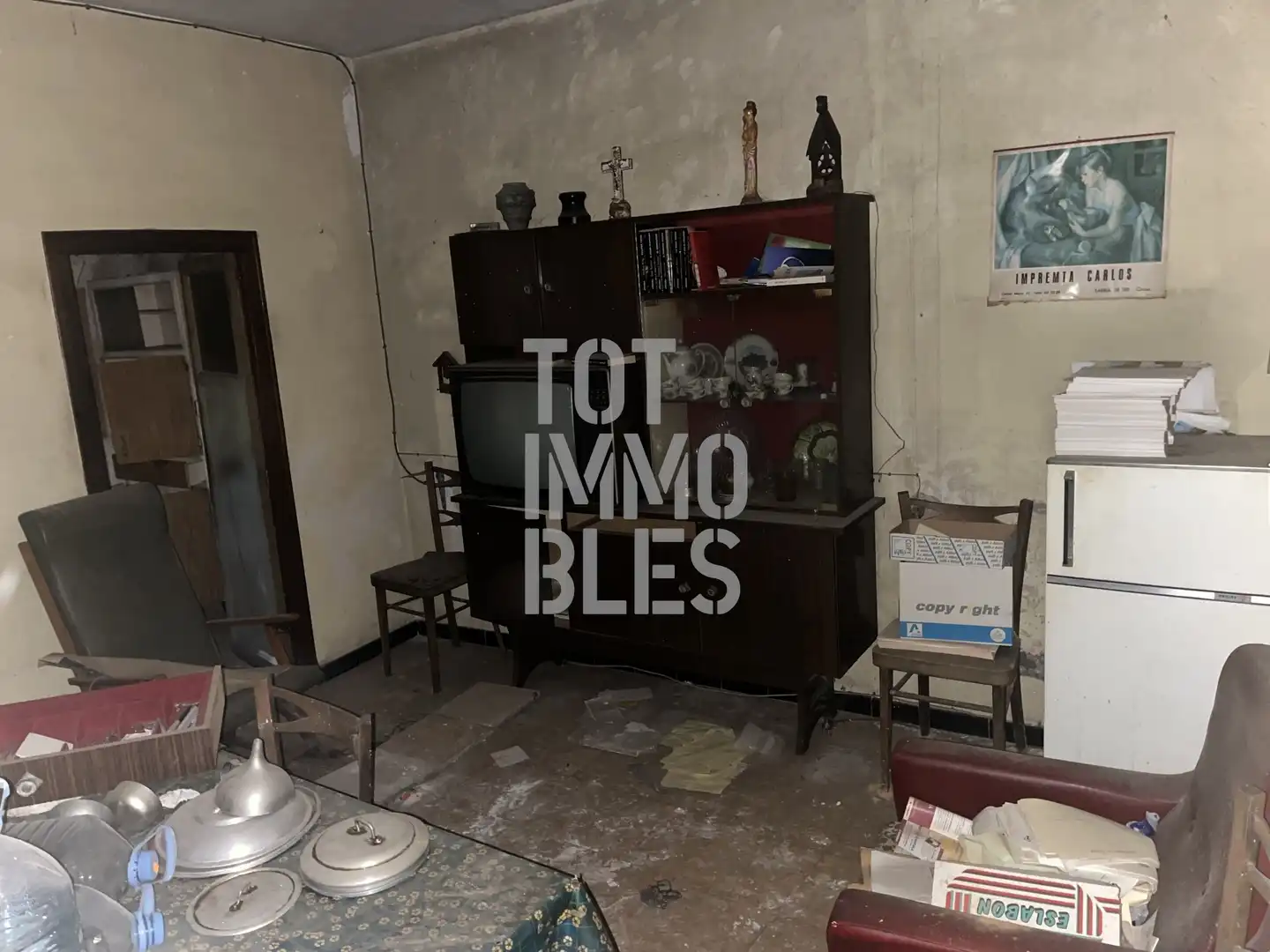 Sala de estar de Casa adosada en venta en Sarrià de Ter