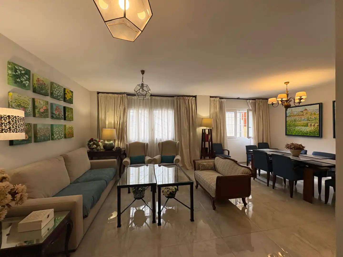 Sala de estar de Piso en venta en Málaga con Aire acondicionado, Amueblado y Horno