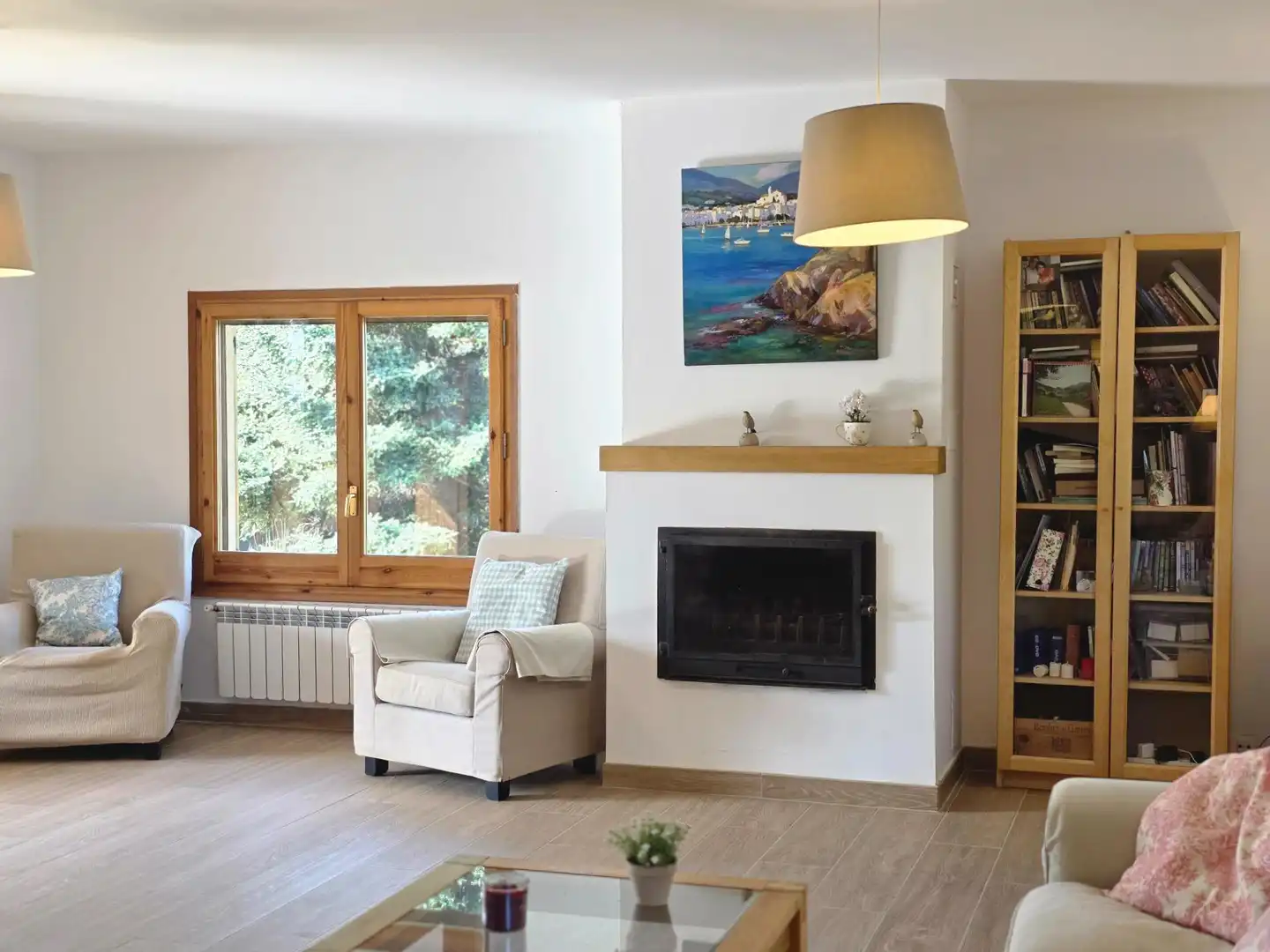 Sala d'estar de Casa o xalet en venda en Sant Antoni de Vilamajor amb Calefacció, Jardí privat i Terrassa