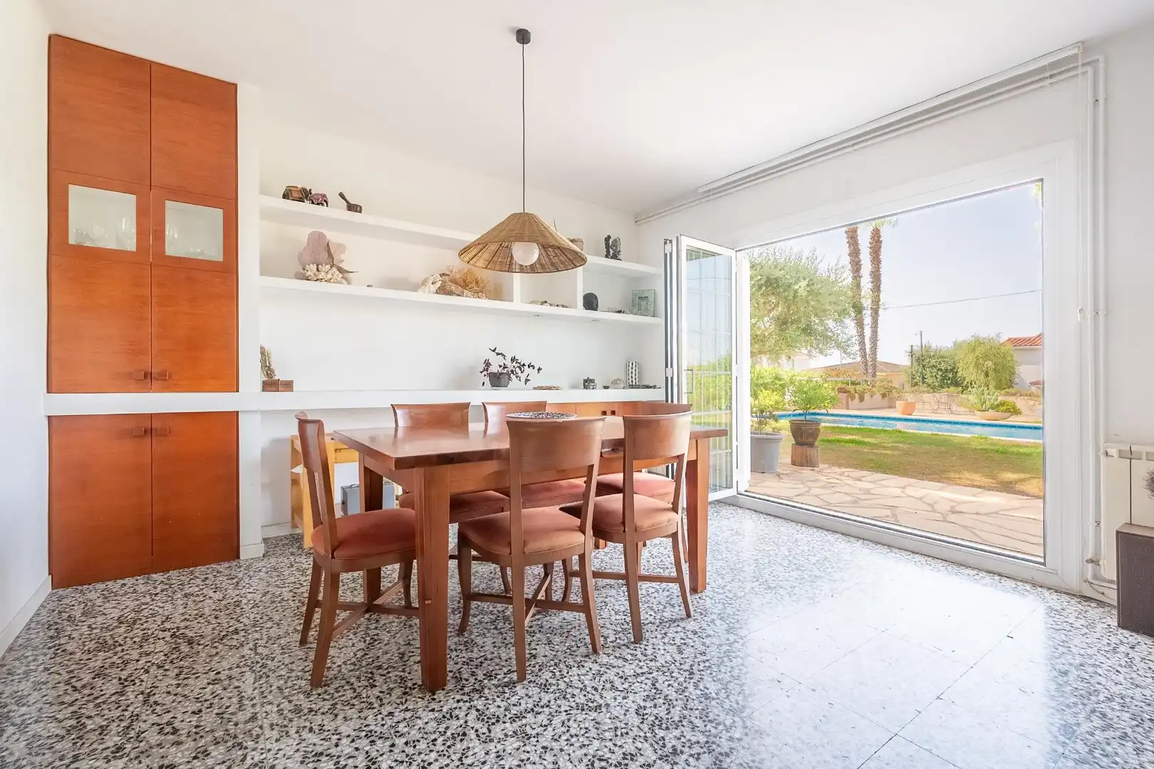 Dining room of Houses for sale in Cunit  with Heating, Private garden and Swimming Pool