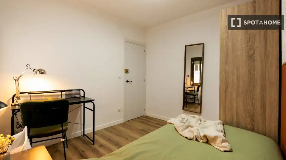 Habitación de Piso para compartir en Sabadell con Aire acondicionado, Calefacción y Amueblado