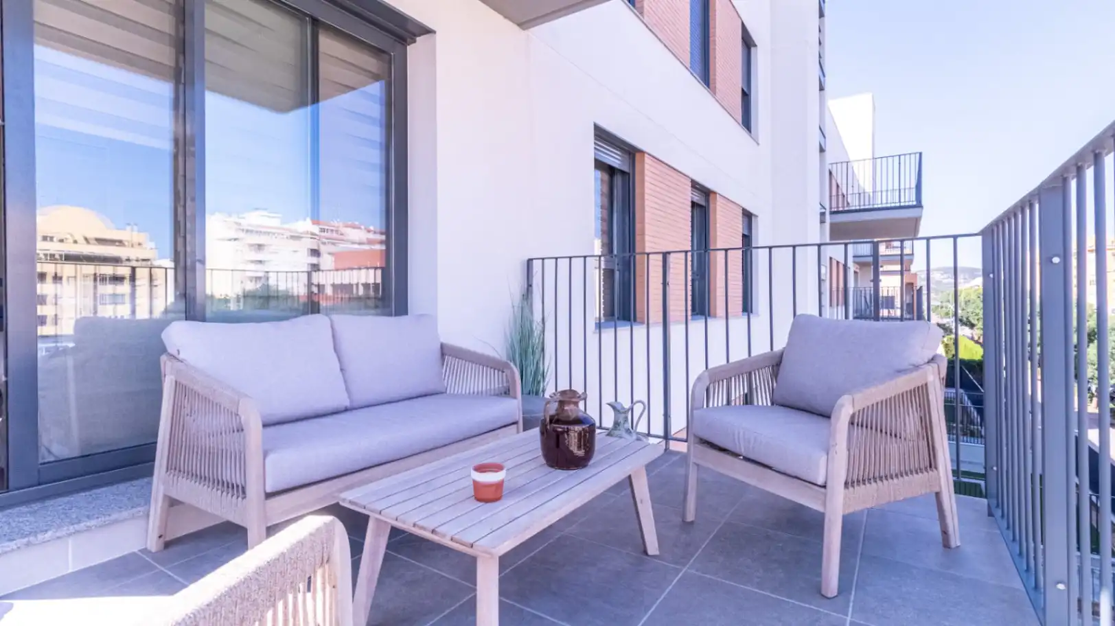 Terrace of Flat for sale in Dénia  with Air Conditioner, Heating and Private garden