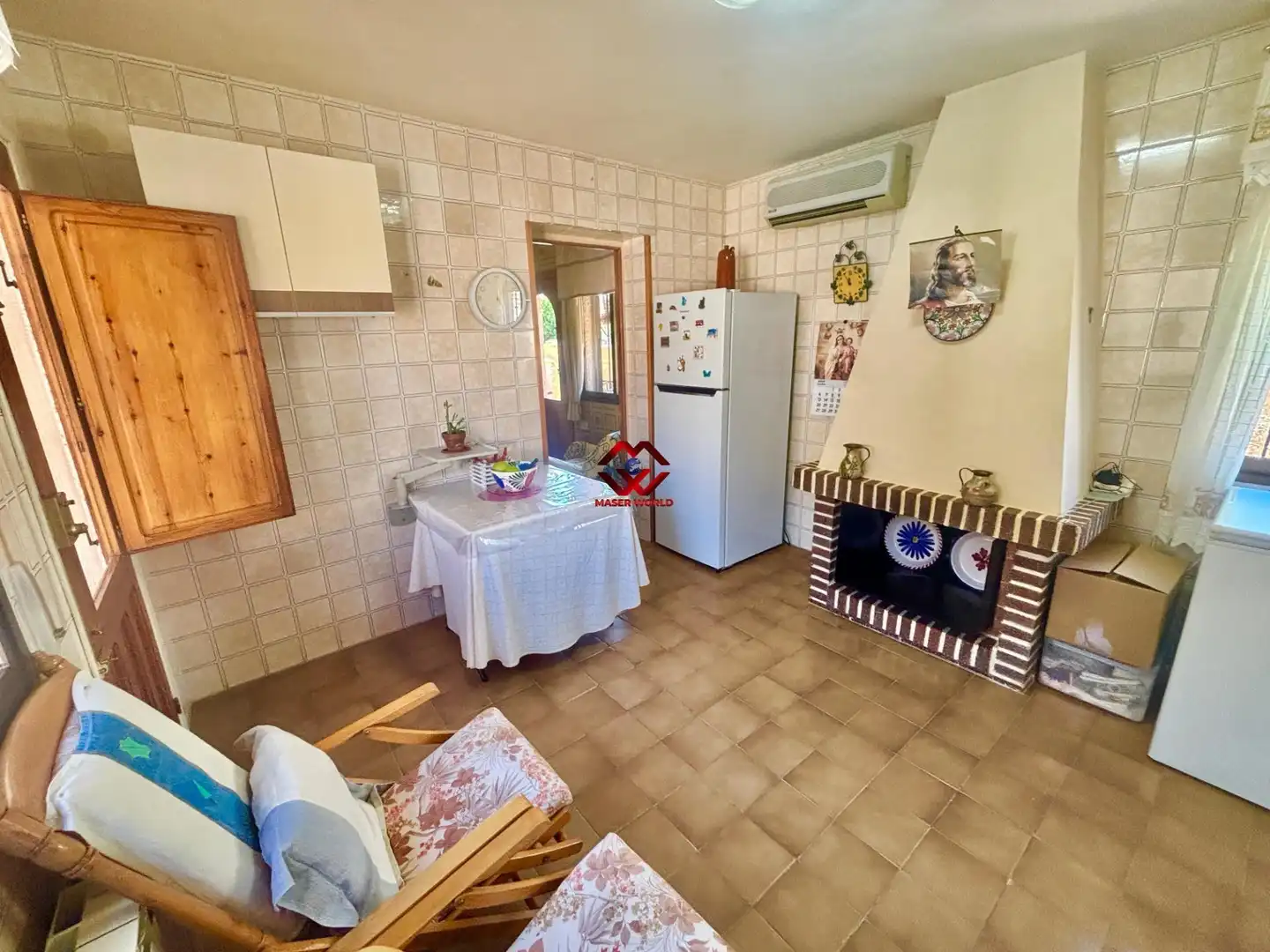 Cuina de Casa o xalet en venda en San Javier amb Aire condicionat, Calefacció i Jardí privat