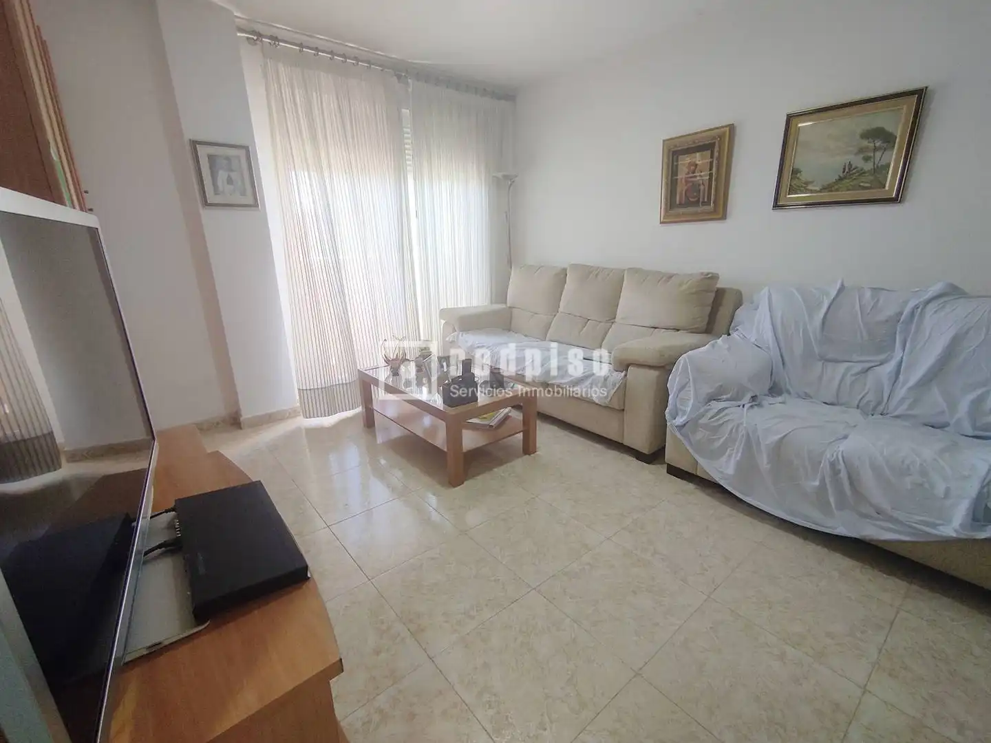 Living room of Flat for sale in Castellón de la Plana / Castelló de la Plana  with Air Conditioner, Terrace and Storage room