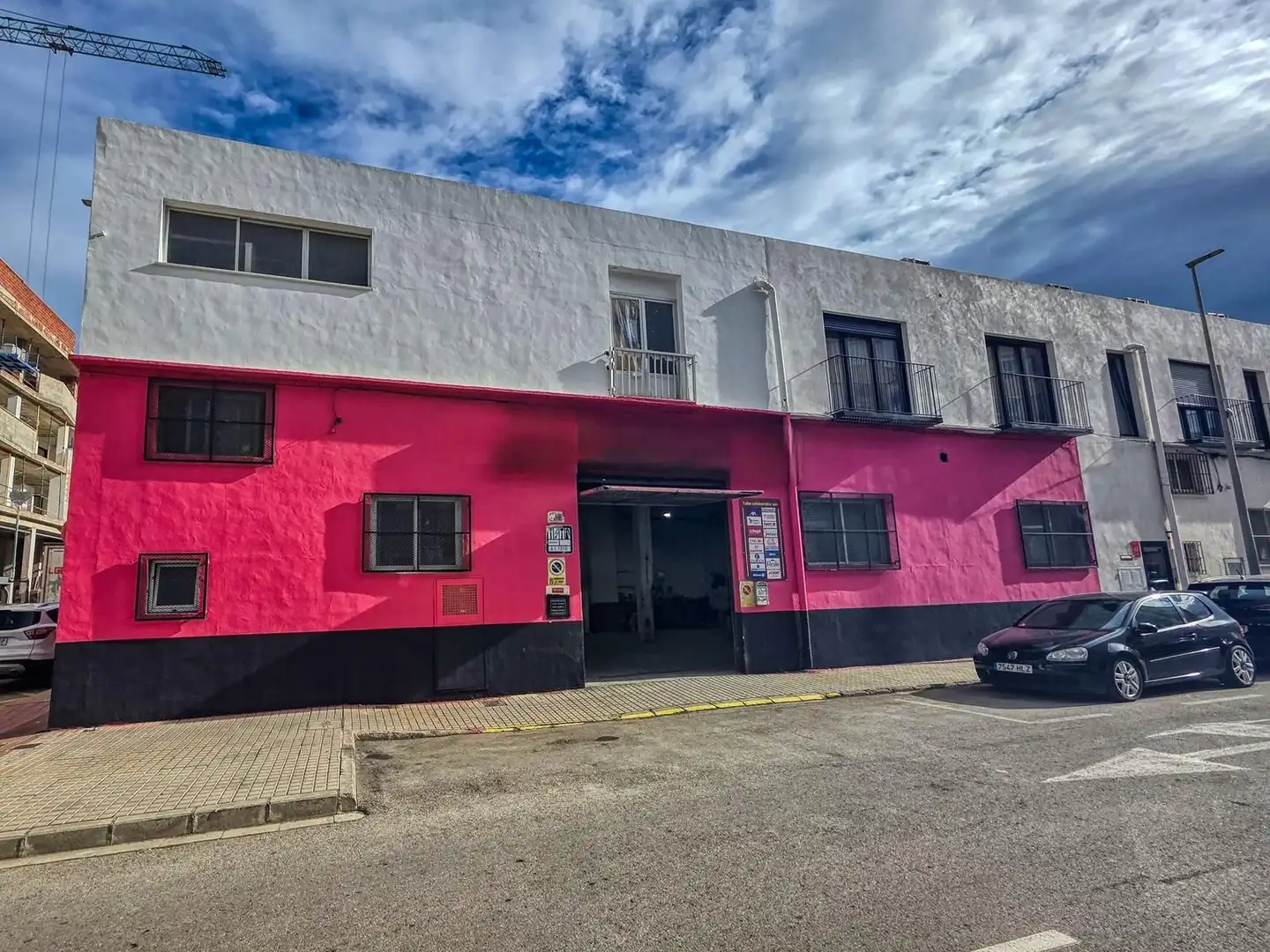 Vista exterior de Nave industrial en venta en Dénia