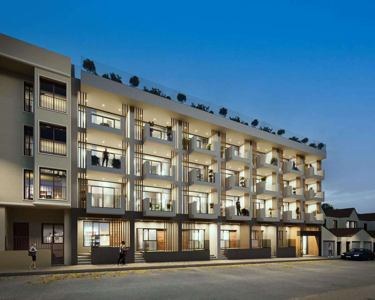 Vista exterior de Piso en venta en Elche / Elx con Terraza, Piscina y Piscina comunitaria