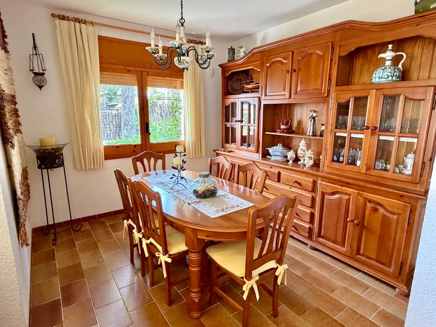 Menjador de Casa o xalet en venda en Lloret de Mar amb Aire condicionat, Jardí privat i Terrassa