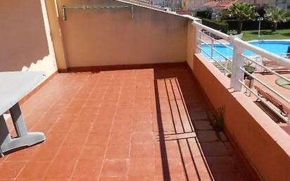 Terrace of Apartment for sale in Chilches / Xilxes  with Terrace, Furnished and Oven