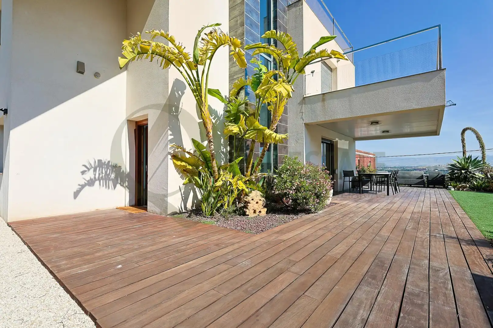 Terrassa de Casa o xalet en venda en Alicante / Alacant amb Aire condicionat, Calefacció i Jardí privat