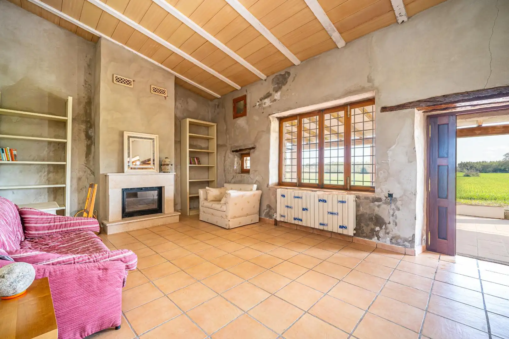 Sala d'estar de Finca rústica en venda en Montuïri amb Calefacció, Jardí privat i Terrassa