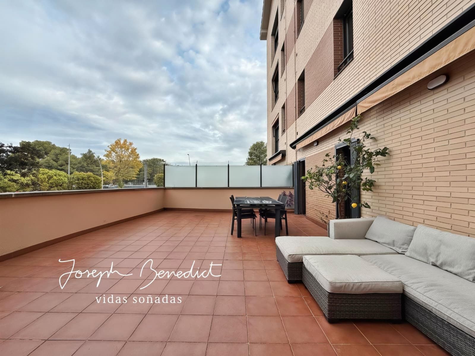 Terrace of Flat for sale in Castelldefels  with Air Conditioner, Heating and Parquet flooring