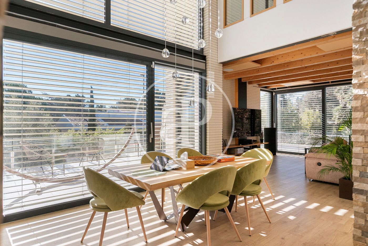 Menjador de Casa o xalet en venda en Begues amb Aire condicionat, Calefacció i Jardí privat