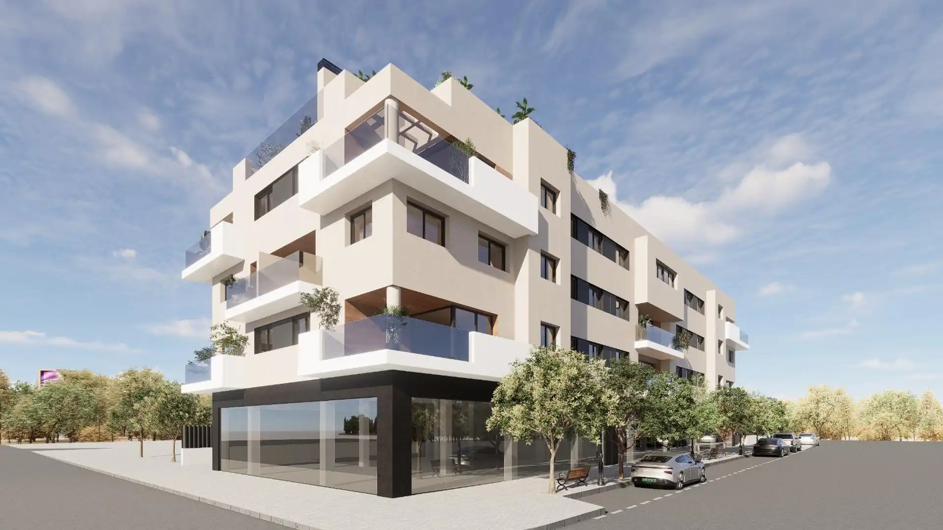 Exterior view of Flat for sale in  Murcia Capital  with Air Conditioner, Terrace and Storage room