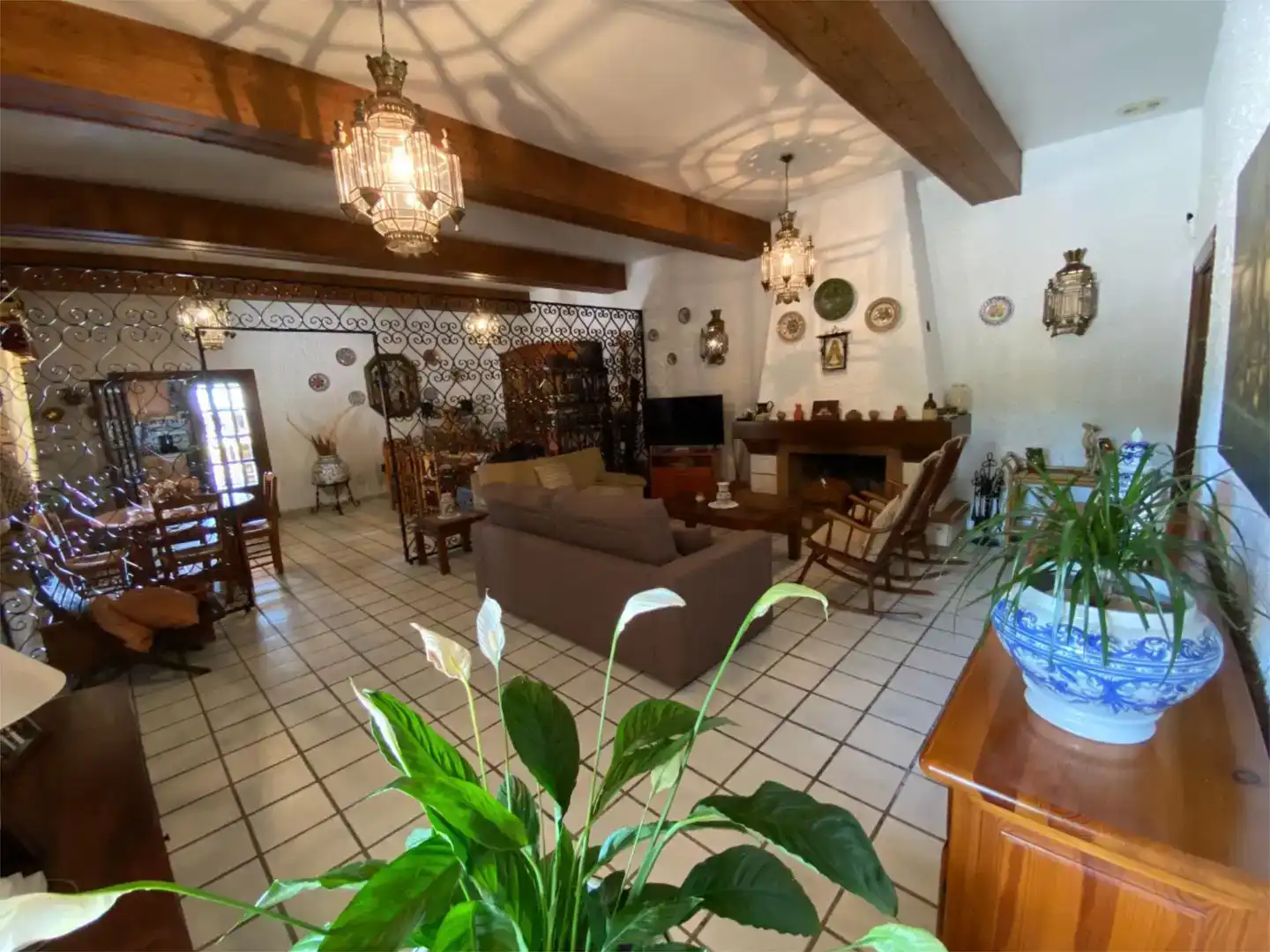Sala d'estar de Casa o xalet en venda en Santa Pola amb Aire condicionat i Piscina