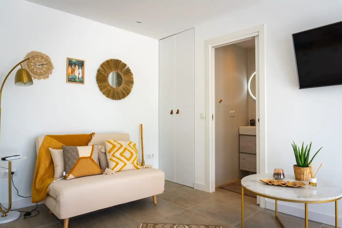 Habitación de Casa adosada en venta en Benalmádena con Aire acondicionado, Calefacción y Terraza