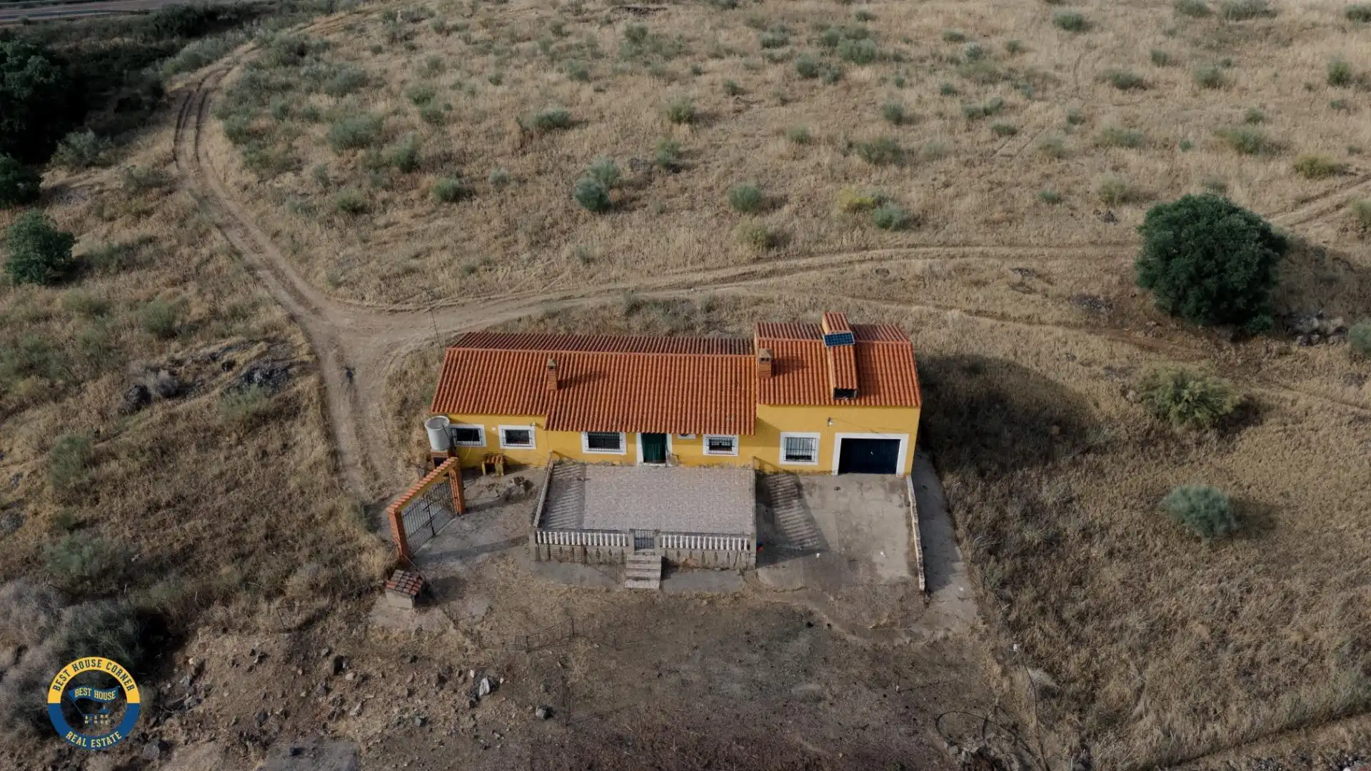 Vista exterior de Casa o chalet en venta en Hornachos con Jardín privado y Terraza