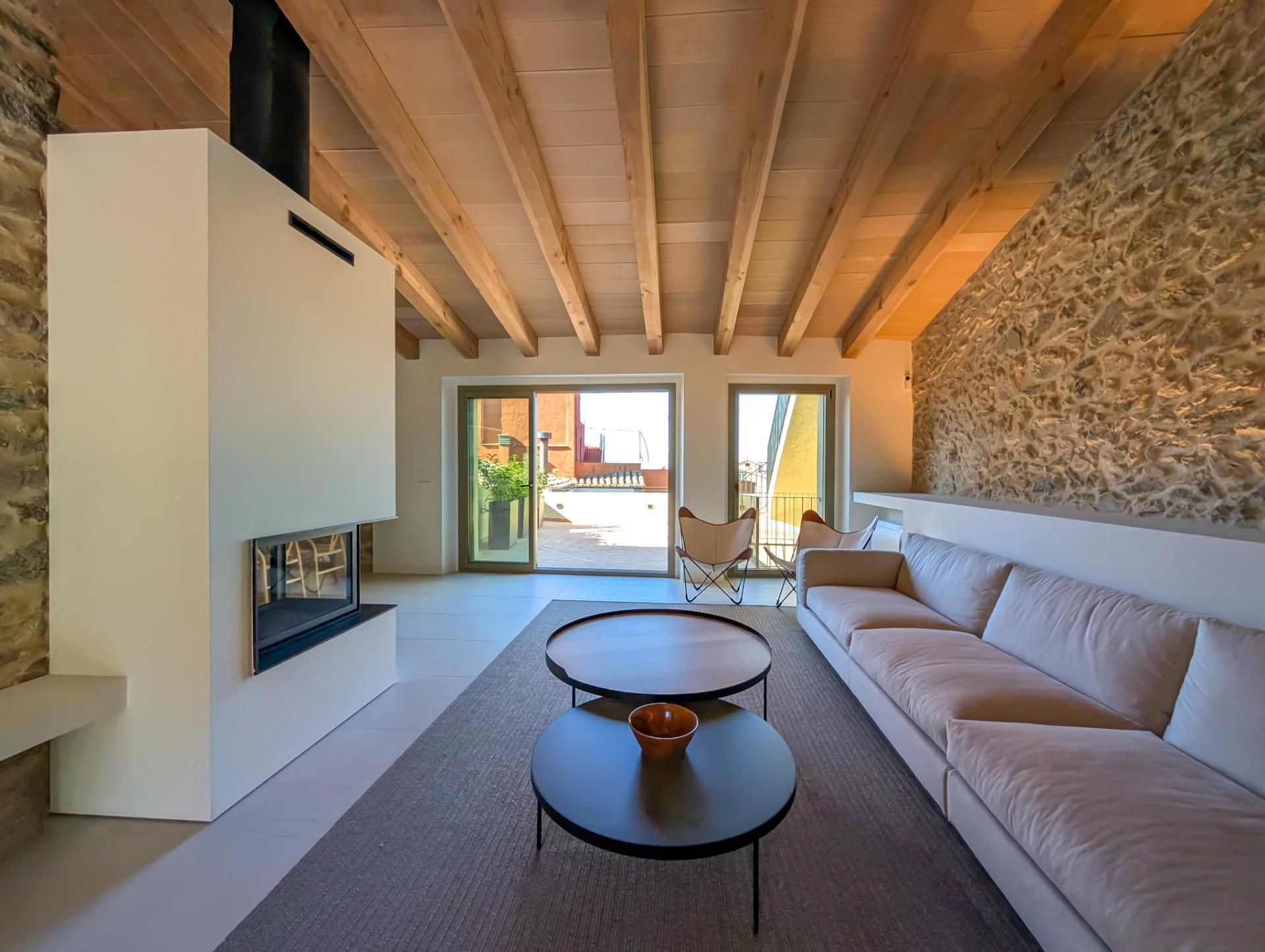 Sala d'estar de Casa o xalet en venda en Palau-saverdera amb Aire condicionat, Jardí privat i Balcó